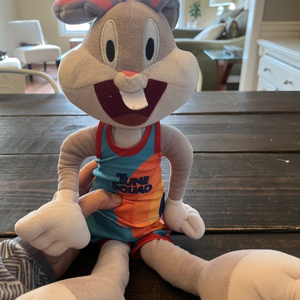 Vintage Bugs Bunny Vintage McDonald's Tune Squad Plush Toy Space Jam