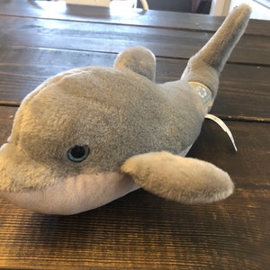 The Petting Zoo Dolphin Plush With Recycling Symbol Stuffed Animal