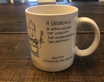Vintage Hallmark 1988 Grandma Mug A Grandma is Admired……