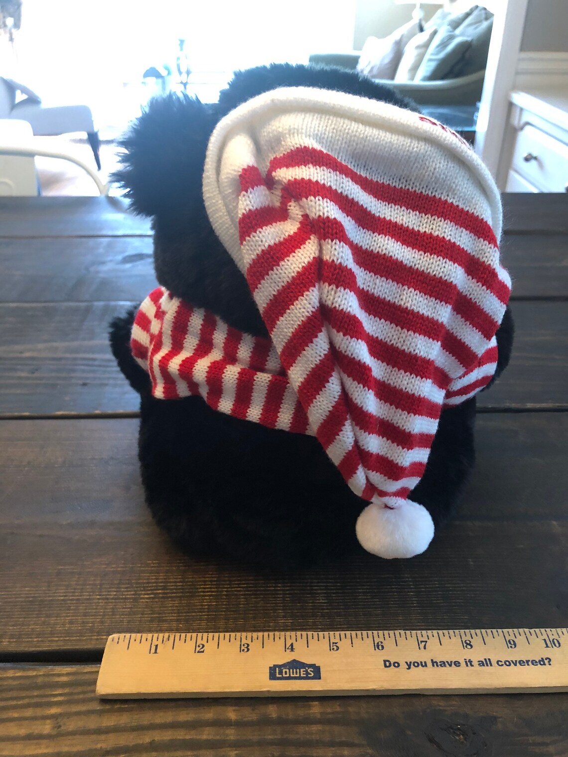 Christmas Belkie Bear Plush Stuffed Animal with Candy Striped | Etsy