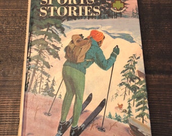 Vintage American Girl Book of Sports Stories 1965 illustrated hardcover Random House publishing