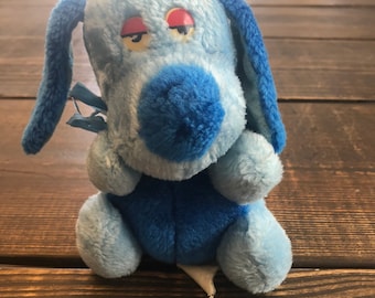 Vintage Ganz Bros Blue Plush Stuffed Animal