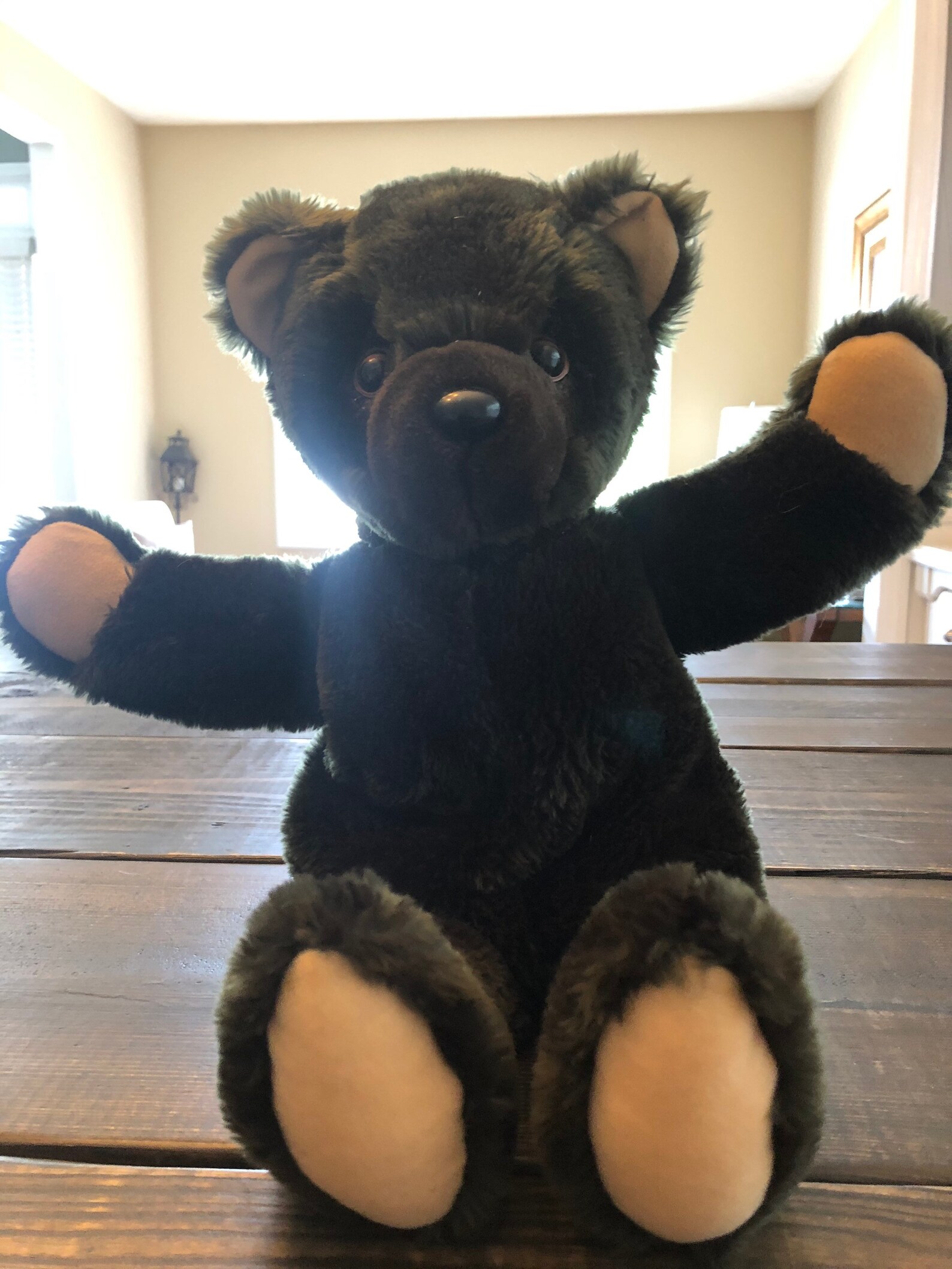 Vintage Snoring Brown Teddy Bear Plush Stuffed Animal - Etsy