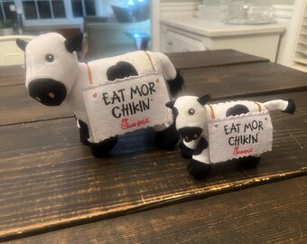 Chick-fil-A Cow Eats Mor Chikin Chick-fil-A cow lot Large and small