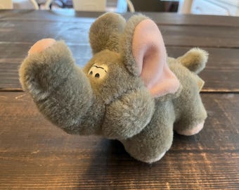Vintage 1992 Great American Fun Corp Elephant Plush Stuffed Animal
