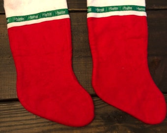 Vintage Paramount Home Video pair of Christmas Stocking promotional set of 2