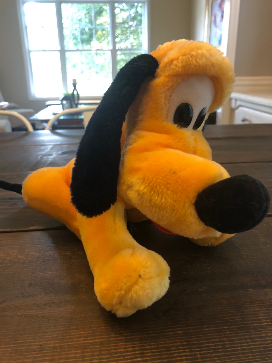 Vintage Walt Disney World Pluto Plush Stuffed Animal Toy Italia