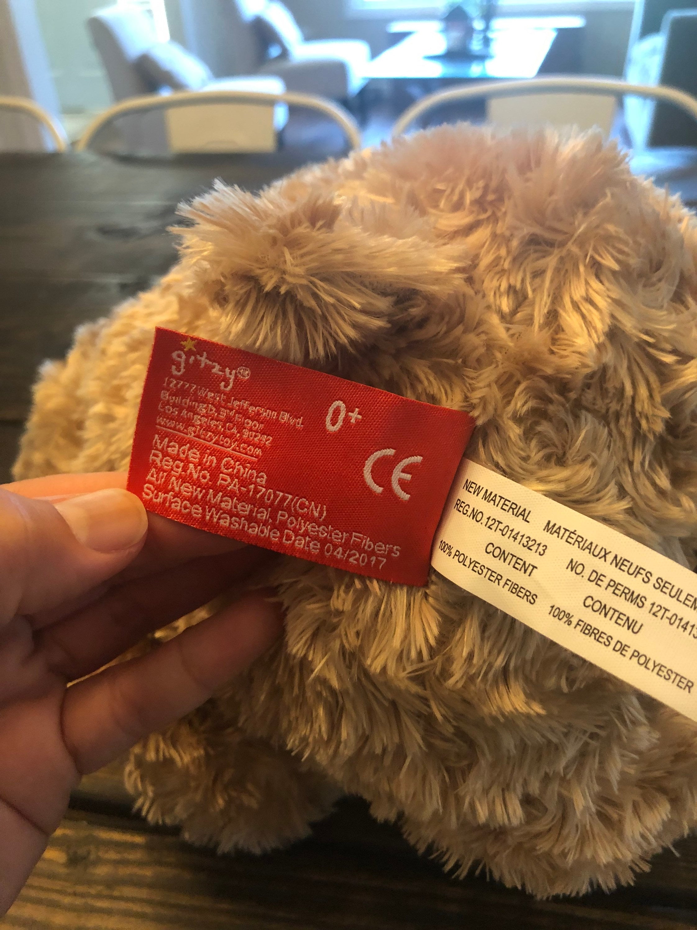 Gitzy Bear ABC Peluche Animal en peluche Soft Nursery Alphabet