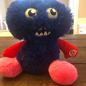 Build A Bear Blue Monster Mixter Plush Stuffed Toy Blue with Red Arms