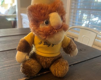 Peluche vintage de minero "I Dig You" de 1979 de una empresa llamada Inteigue. No estoy seguro de su nombre.