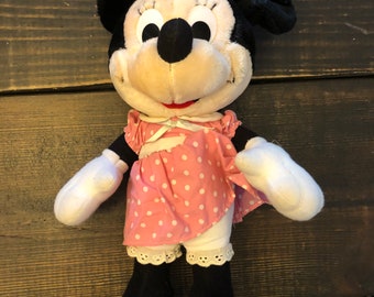 Vintage Minnie Mouse Plush Official Disney World parks