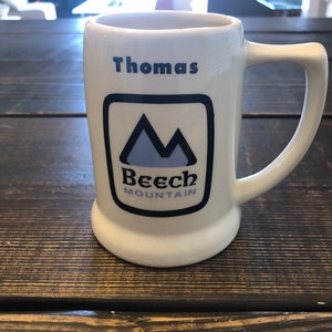 Vintage Souvenir Beech Mountain Thomas Mug