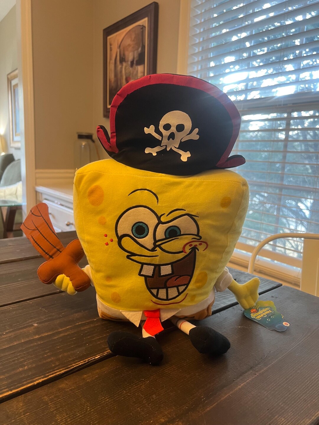 Vintage 2003 Nickelodeon Spongebob Squarepants Pirate Plush New With ...