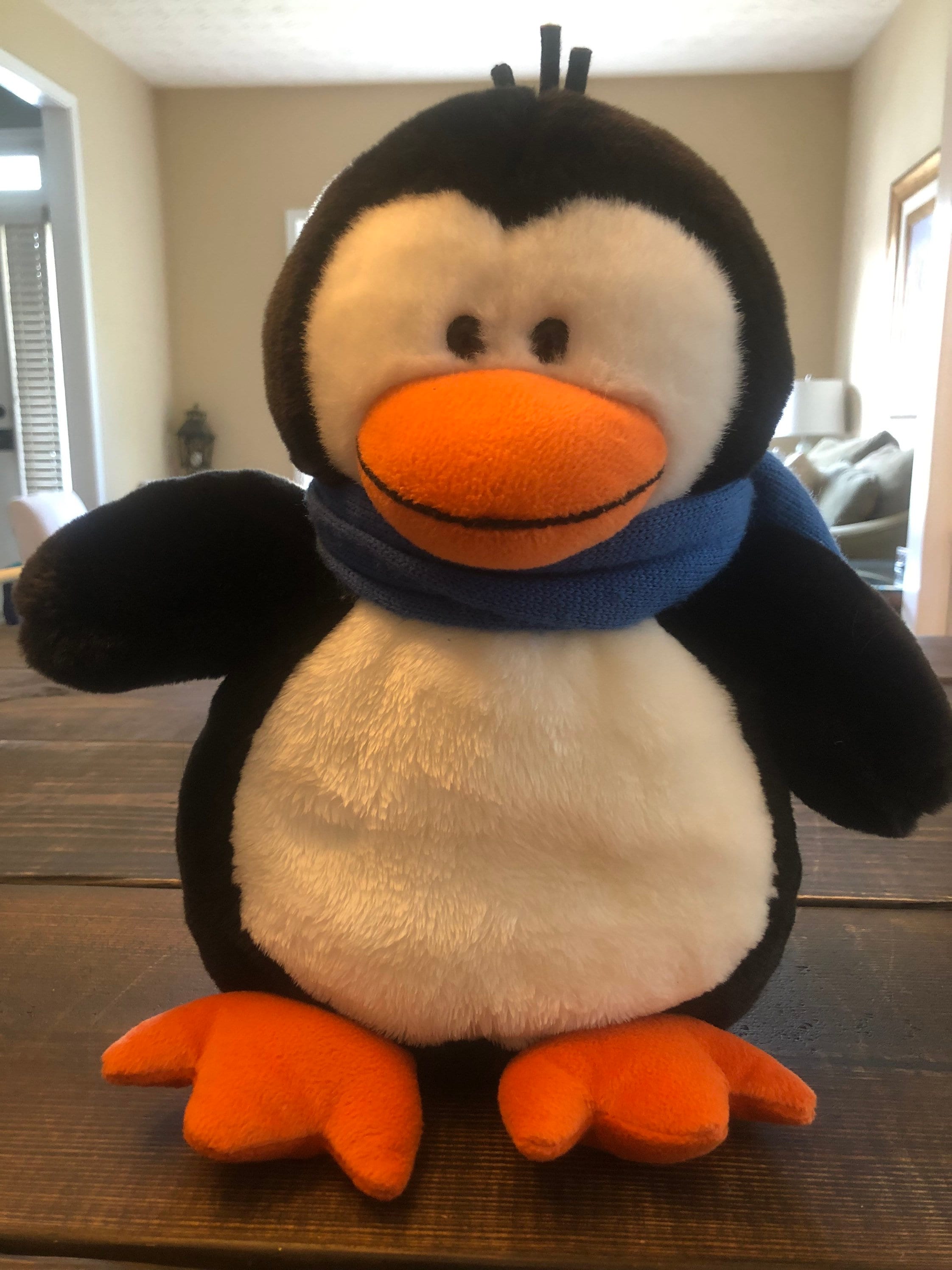 clintons penguin soft toy