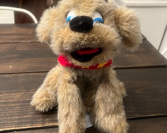 Vintage Sheram Puppets Dog Hand Puppet Wagner Mendez Puppy Scruffy