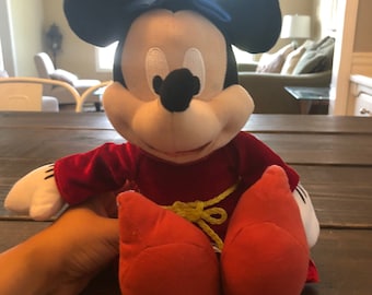 Disney Toy Factory Mickey Mouse Sorcerers Apprentice Plush Stuffed Animal