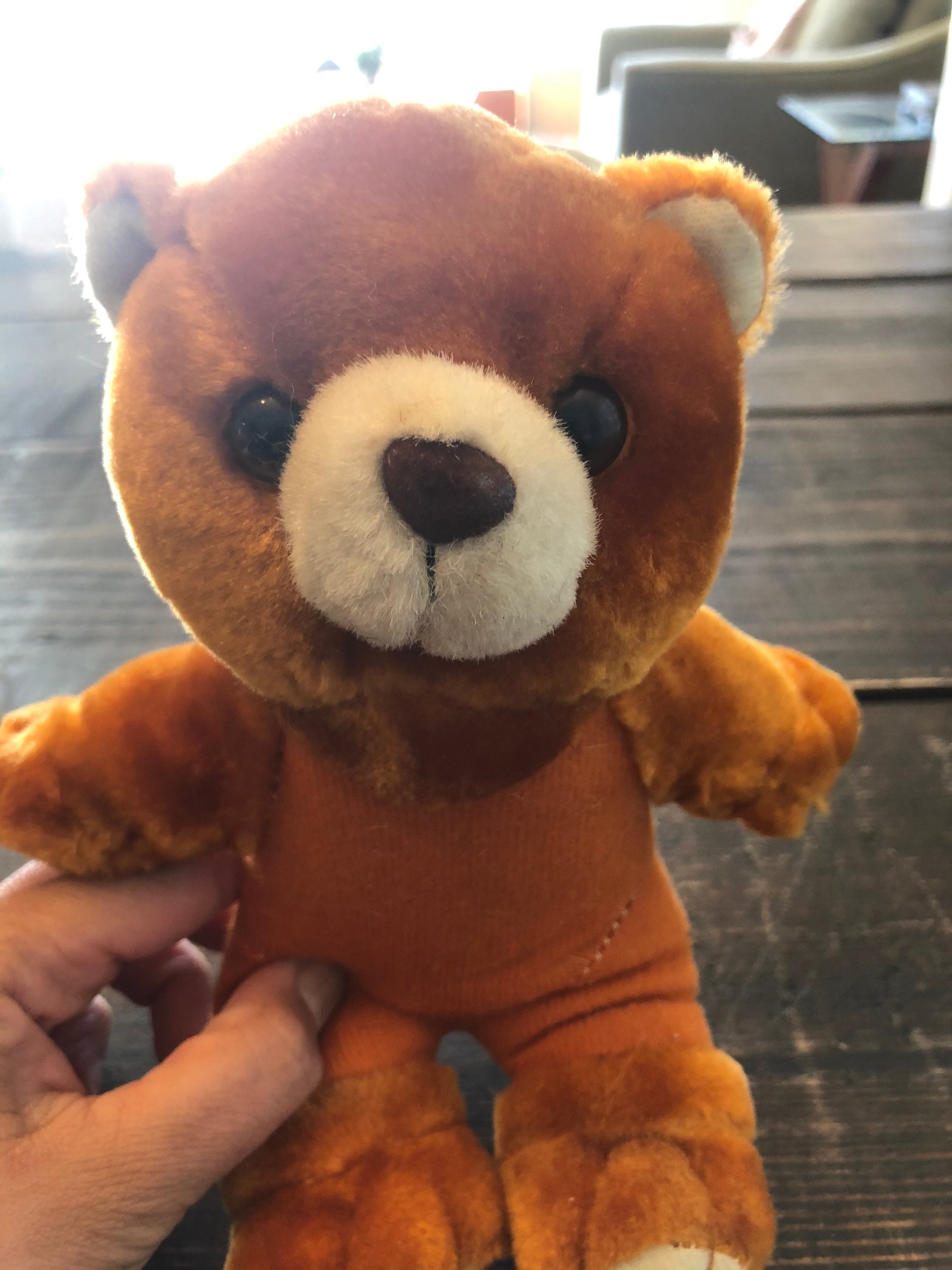 Vintage 1980’s Brown Teddy Bear Plush Stuffed Animal - Etsy