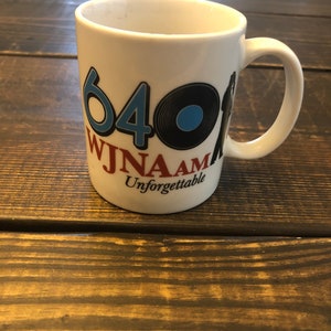 Vintage Radio Station 640 WJNA am Unforgettable mug