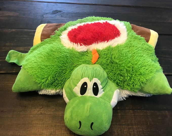 Nintendo Yoshi Green Pillow Pet Plush Stuffed Animal Etsy