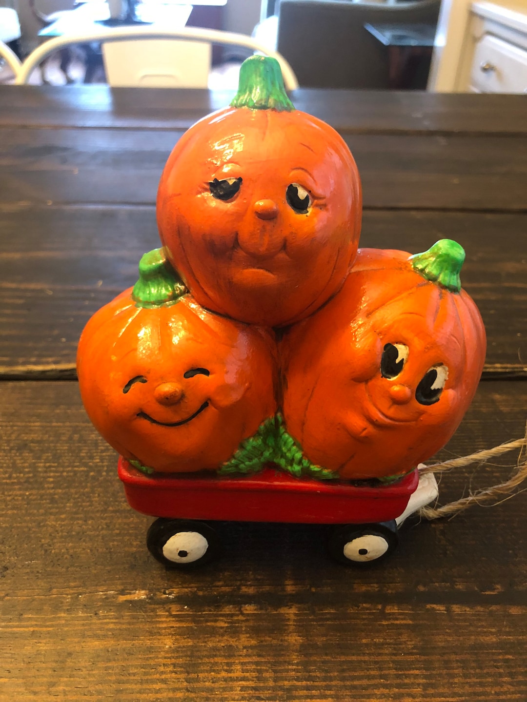 Vintage Halloween Jack O Lantern Ceramic Pumpkin Figurine - Etsy