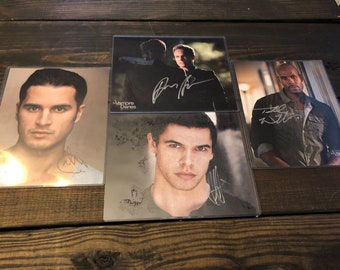 The Vampire Diaries American Drama Series Signed Autographed Photos. Authenticated and certified