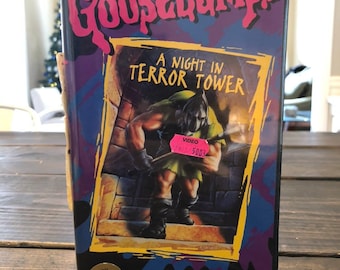 VHS tape Goosebumps A night in terror tower