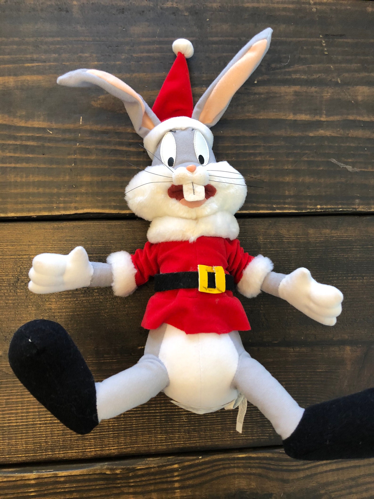 Looney Tunes Bugs Bunny Christmas Plush Santa Plush Stuffed | Etsy