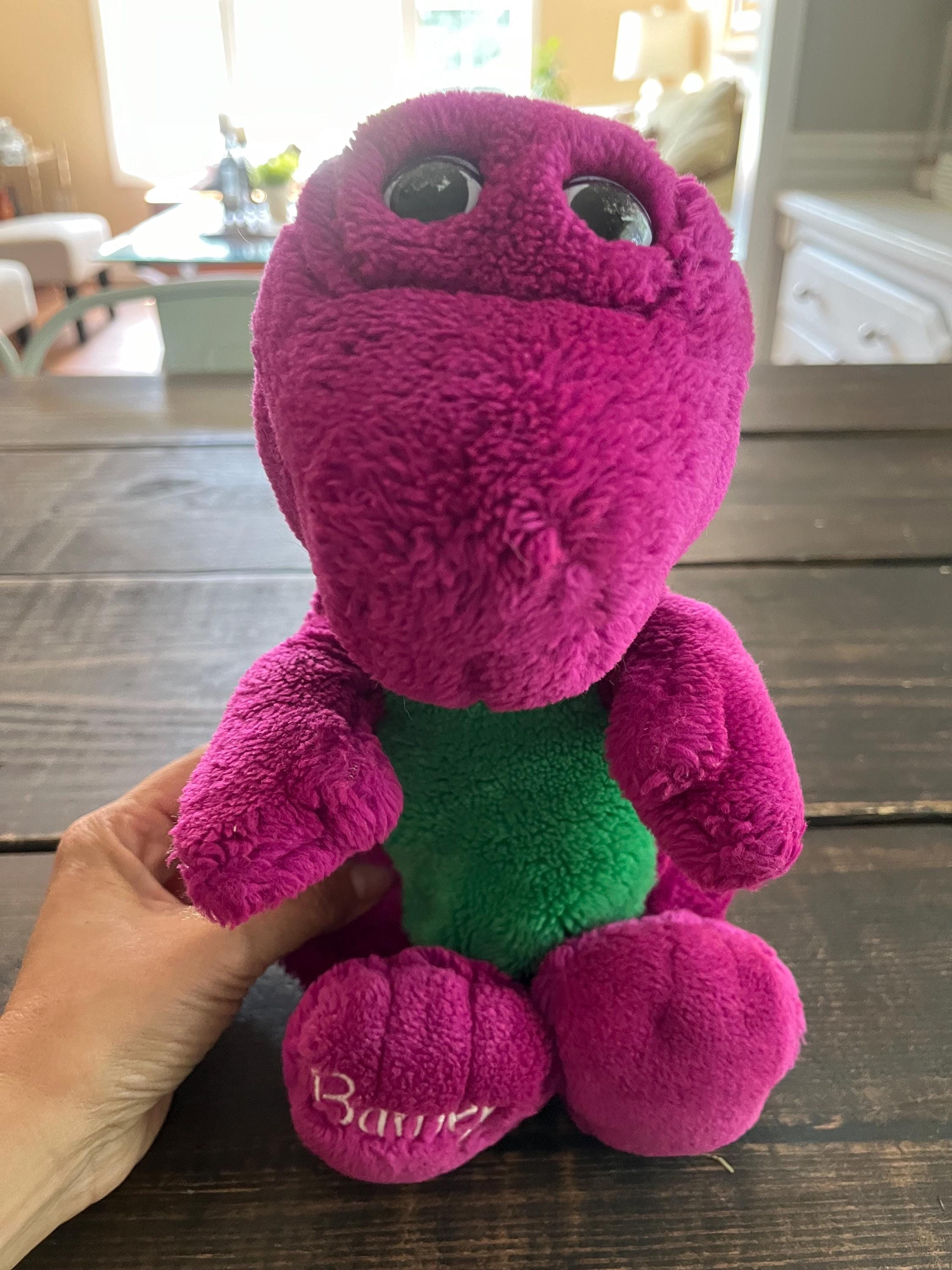 Vintage 1992 Barney Plush Stuffed Animal the Purple Dinosaur. Etsy Canada