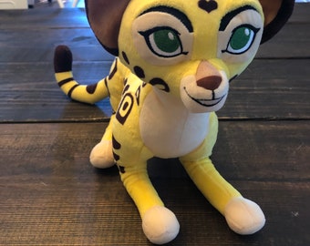 Disney Store Lion Guard Fuli Cheetah King Leopard Plush Stuffed Cat Toy