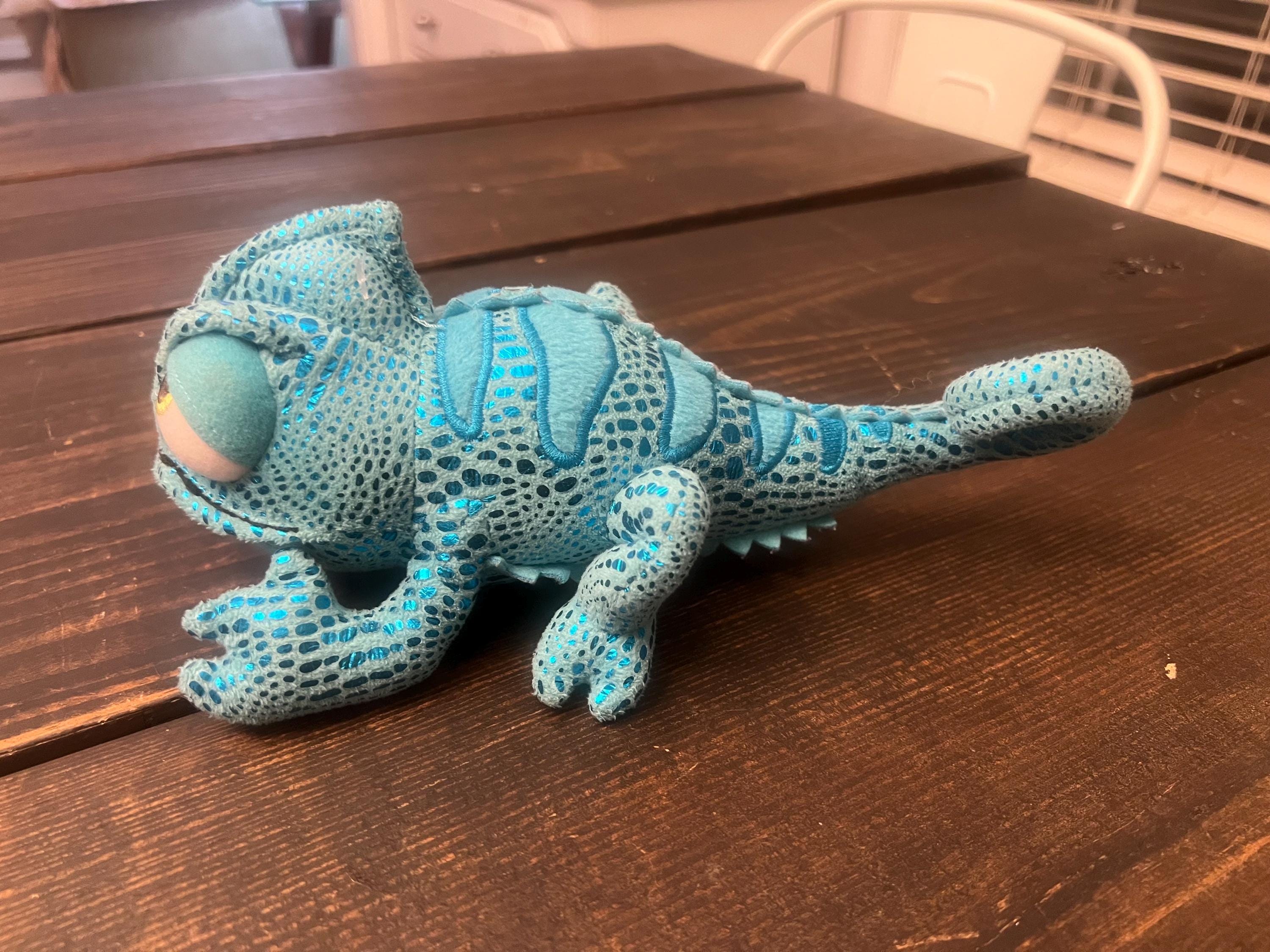 Disney Store Tangled Pascal Blue Chameleon Plush Doll Stuffed Animal ...
