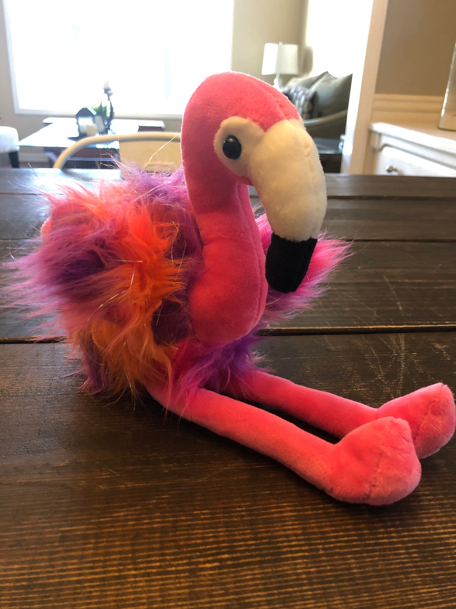 Galerie Pink Flamingo Plush Stuffed Animal | Etsy