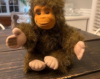 Vintage 1994 Hosung Plush Monkey Stuffed Animal