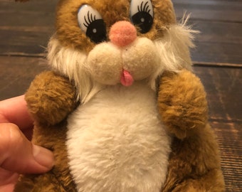 Vintage 1970's Bunny Rabbit Plush Stuffed Animal Carnival Vintage 1970's Bunny Rabbit Plush Stuffed Animal Carnival
