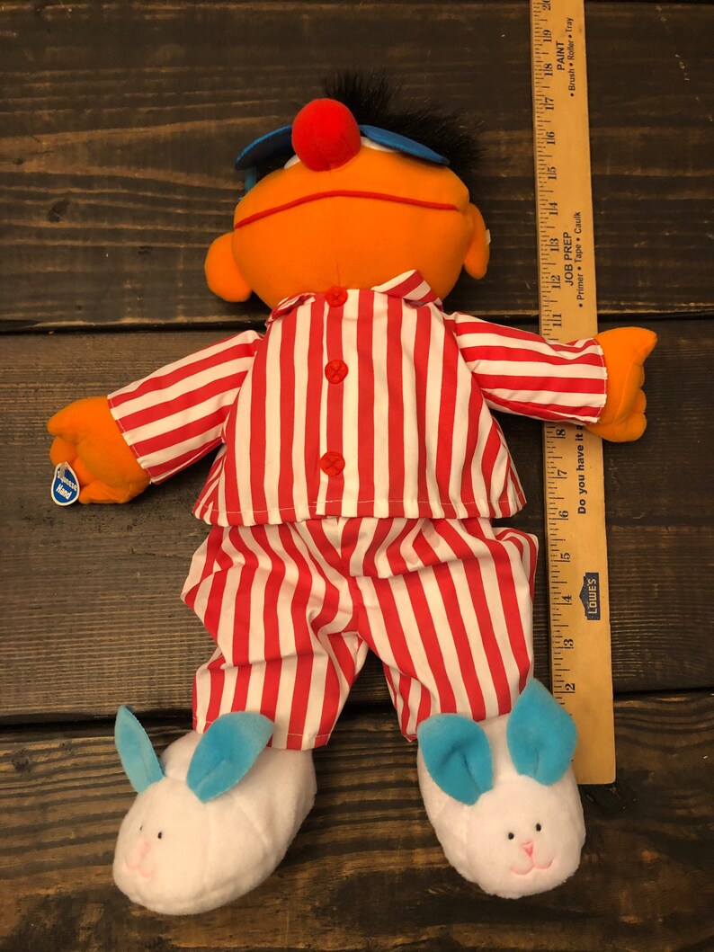 Sesame Street Sleeping Ernie Talking Plush Stuffed Toy Etsy