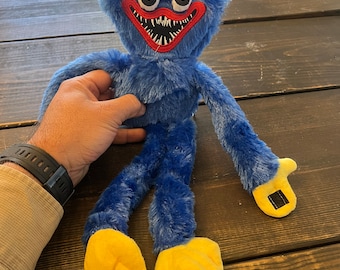 Blue Monster Plush 15&quot;  with teeth