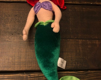 Disney Store Ariel the Little Mermaid Princess Plush Toy Kid Stuffed Doll