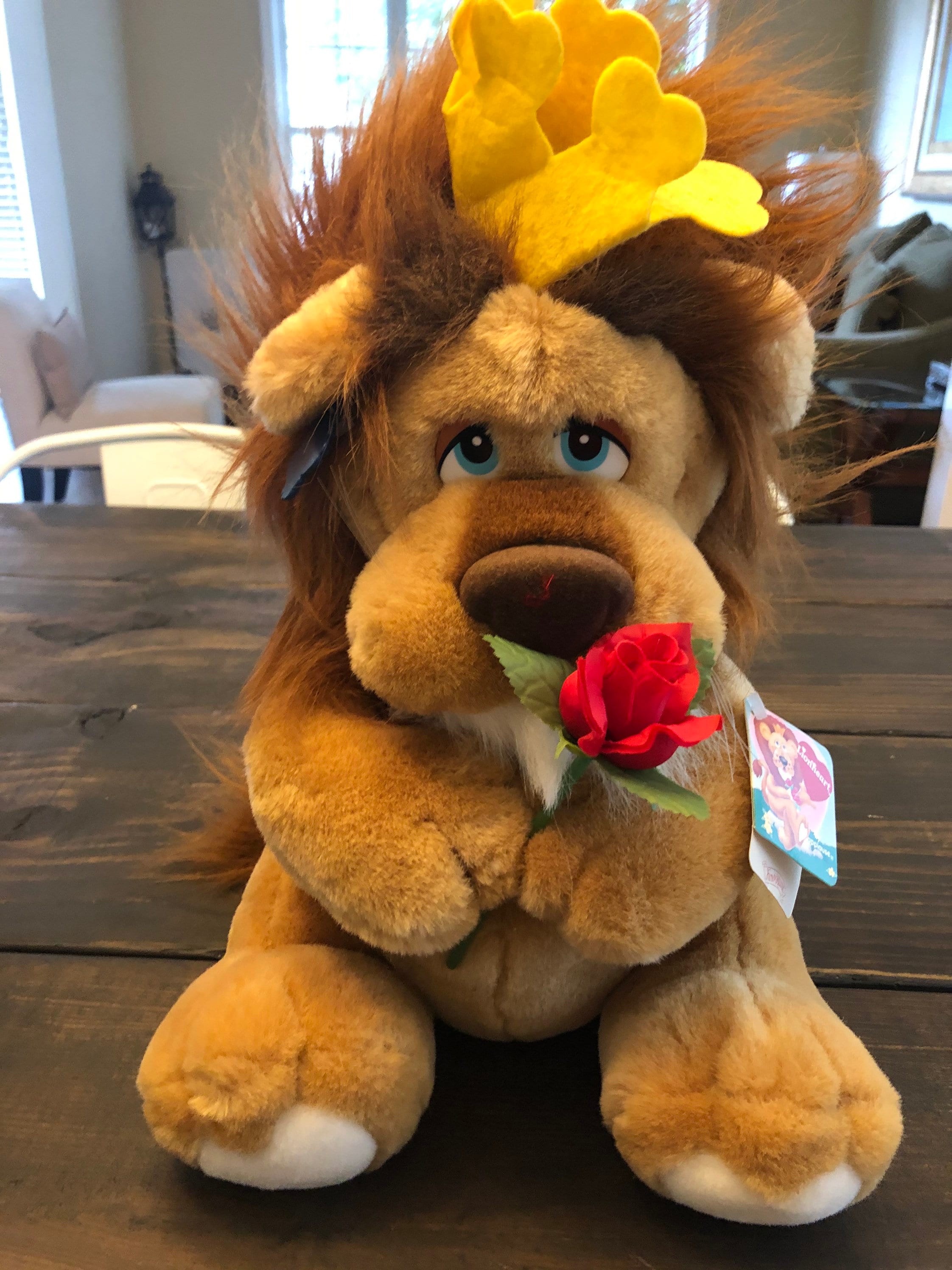 Vintage 1988 Applause Lionheart Lion Heart Plush Stuffed Animal