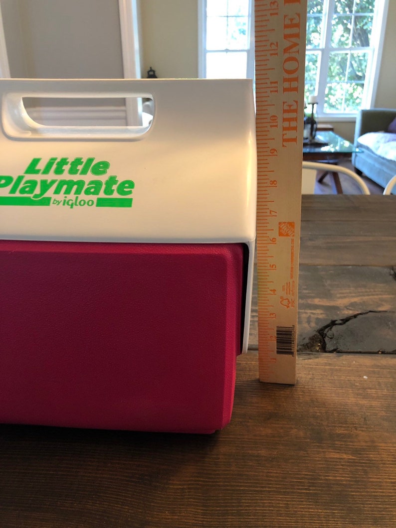 Pink cooler Vintage Little Playmate Personal Cooler by Igloo Neon green
