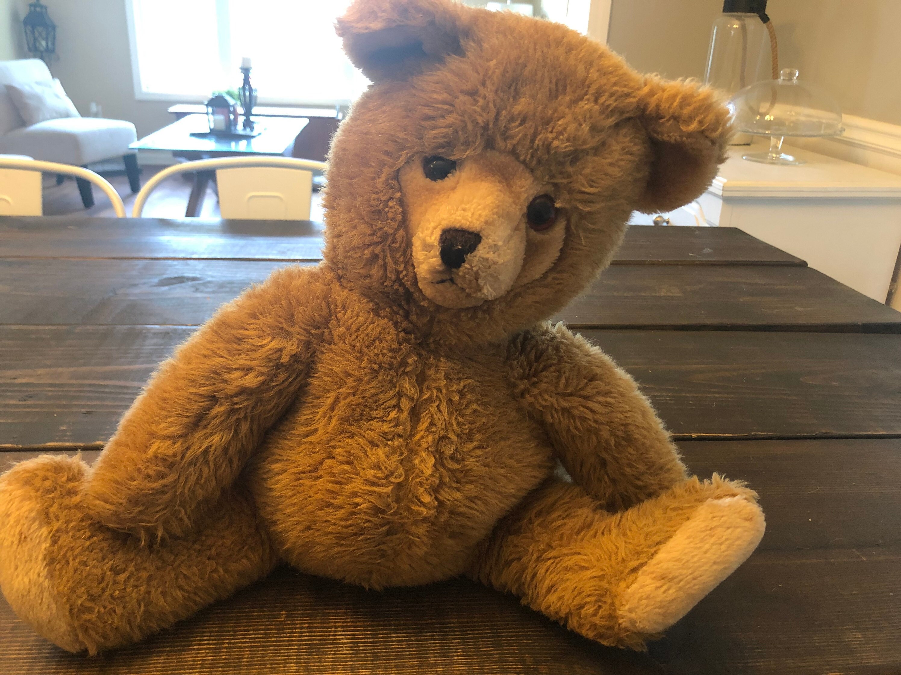 light brown stuffed bear
