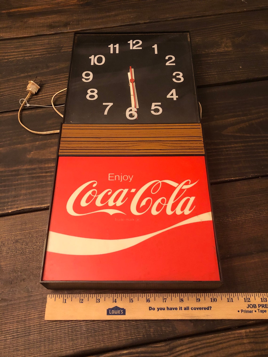 Vintage Working Coke Clock Sign by Ridan Displays Coca Cola Etsy