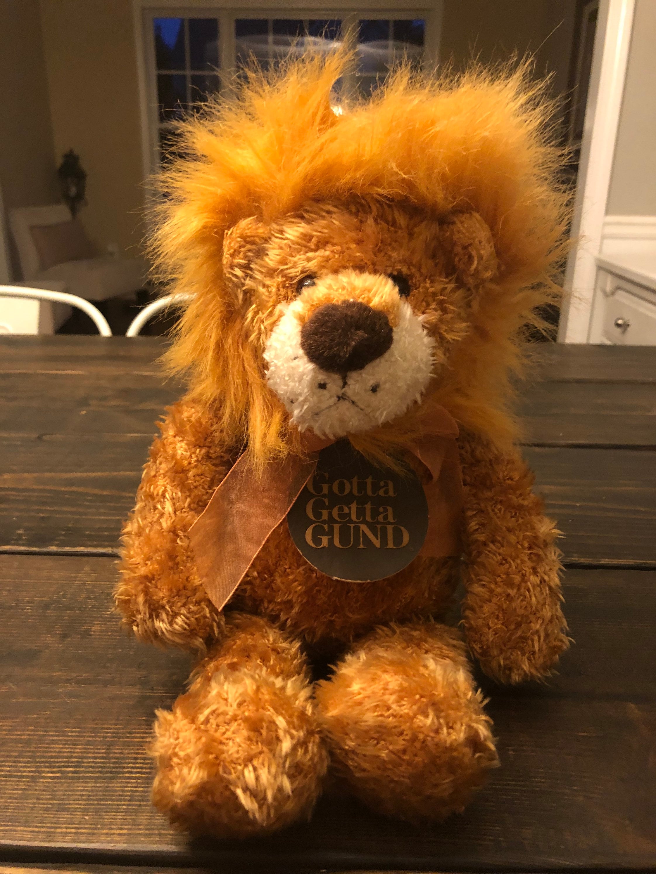 gund stuffed lion