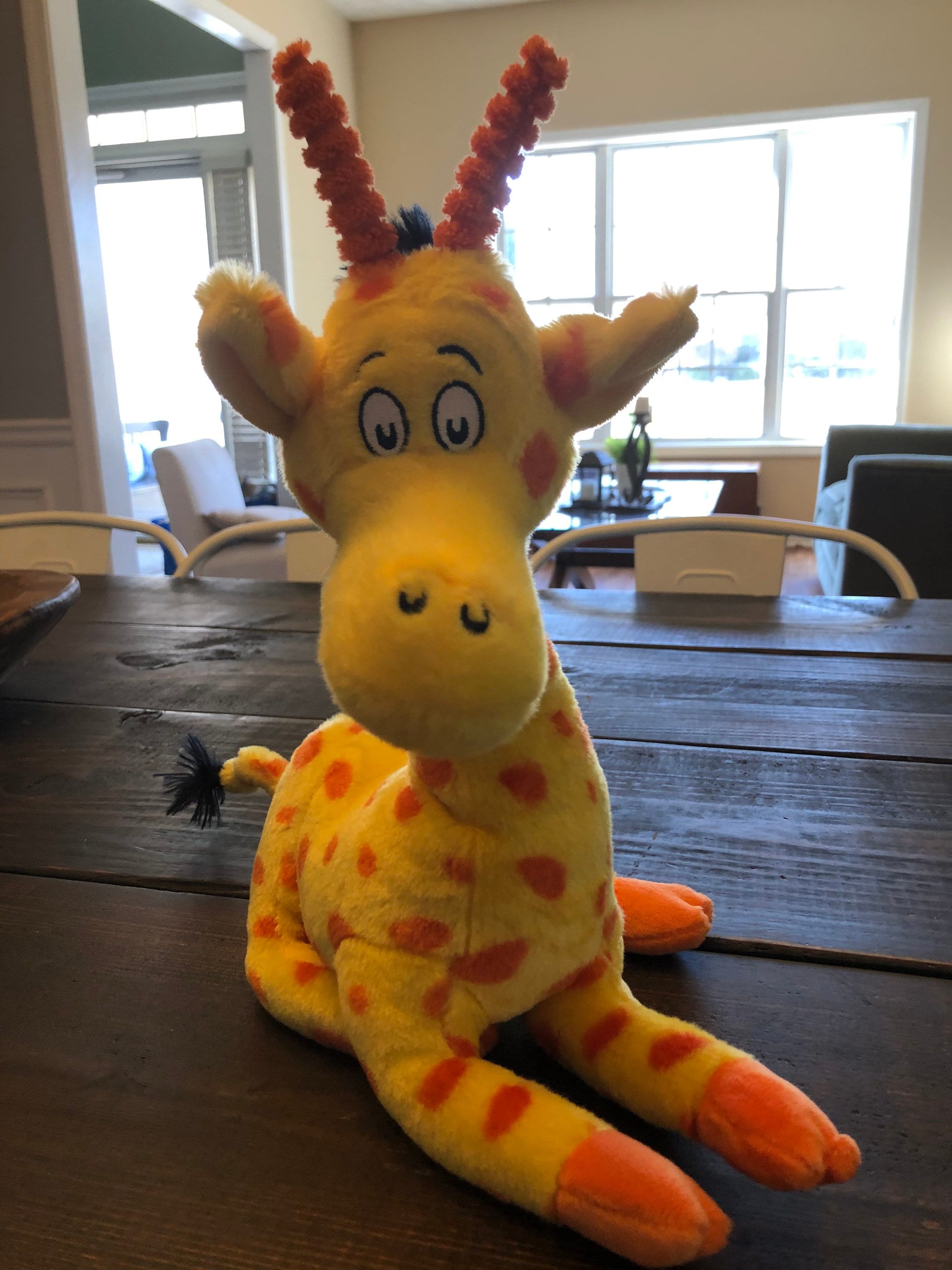 Kohls Cares Dr Seuss Giraffe and to Think We Saw It on Mulberry