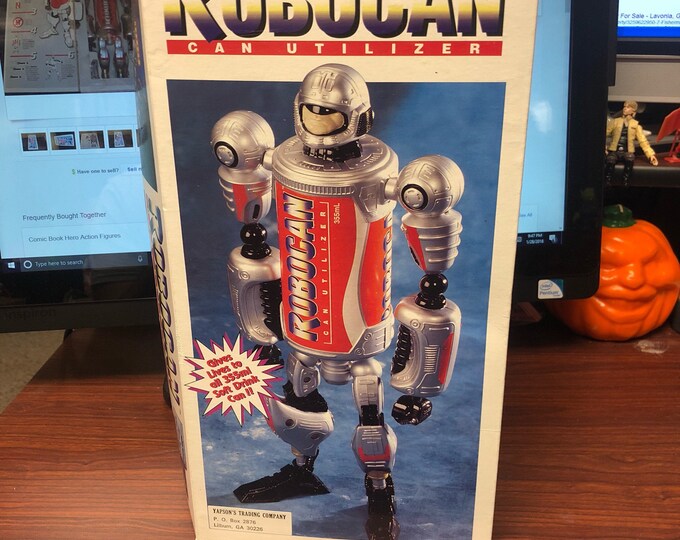 Robocan Vintage Robocan Can Utilizer Action Figure Bu Tin Toys in Box Coke and ...