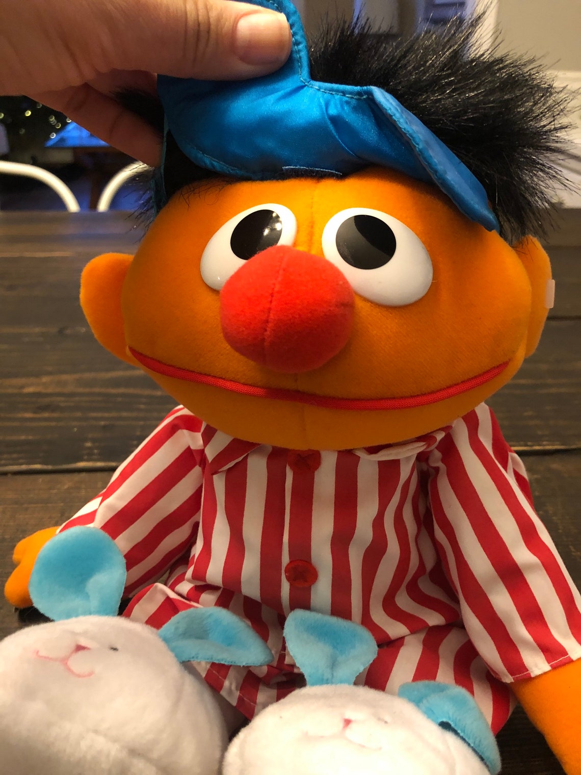 Sesame Street Sleeping Ernie Talking Plush Stuffed Toy Etsy