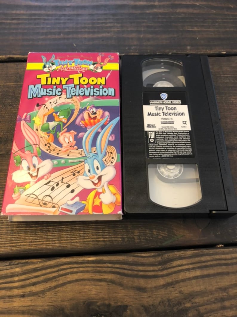 VHS Tape Tiny Toon Adventures Music Television. Etsy