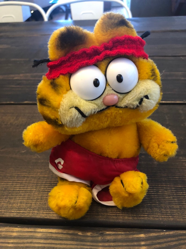Vintage 1981 Dakin Fun Farm Garfield plush stuffed animal | Etsy