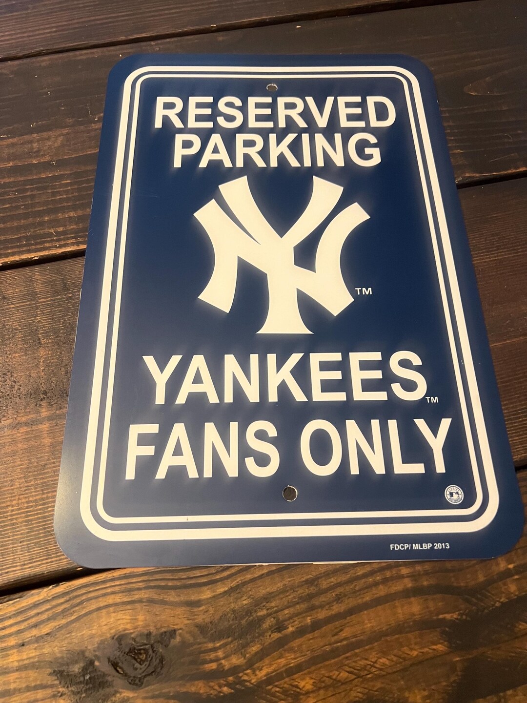 New York Yankees Vinyl Navy Blue Sign 