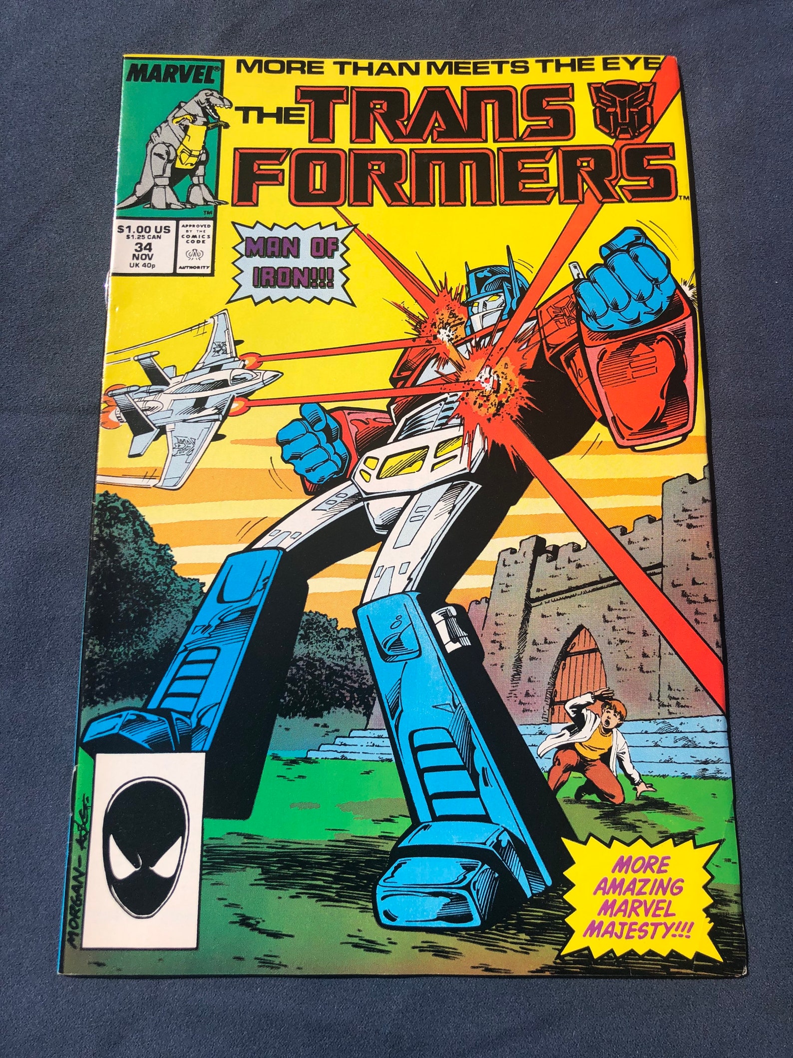 Vintage Marvel The Trans Formers Nov 34 Comic book Etsy