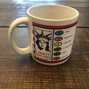 Vintage 1985 Horn Abbott LTD Trivial Pursuit Game Coffee Mug liberty
