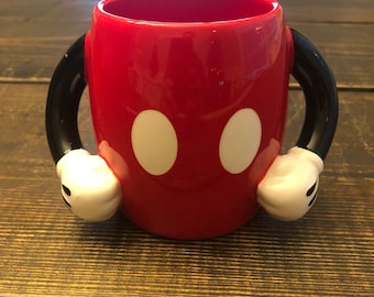 Disney Mickey Mouse Red and Black Coffee Mug